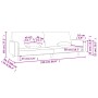 2-Sitzer-Schlafsofa mit zwei Kissen aus dunkelgrauem Stoff von , Sofas - Ref: Foro24-375742, Preis: 282,83 €, Rabatt: %
