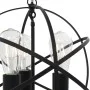 Schwarze kugelförmige Pendelleuchte mit 3 E27-Glühbirnen von vidaXL, Lampen - Ref: Foro24-281626, Preis: 75,64 €, Rabatt: %