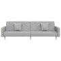 2-seater sofa bed with two pillows in light gray fabric by , Sofas - Ref: Foro24-375899, Price: 296,41 €, Discount: %