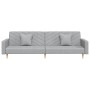 2-Sitzer-Schlafsofa mit zwei Kissen aus hellgrauem Stoff von , Sofas - Ref: Foro24-375899, Preis: 285,45 €, Rabatt: %
