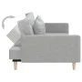 2-seater sofa bed with two pillows in light gray fabric by , Sofas - Ref: Foro24-375899, Price: 296,41 €, Discount: %