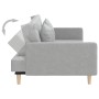 2-Sitzer-Schlafsofa mit zwei Kissen aus hellgrauem Stoff von , Sofas - Ref: Foro24-375899, Preis: 285,45 €, Rabatt: %