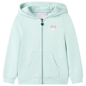 Kinder-Sweatshirt mit Reißverschlusskapuze hellmintgrün mix 104 von , Kinder-T-Shirts - Ref: Foro24-10990, Preis: 14,83 €, Ra...
