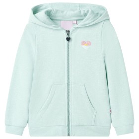 Children's zip-up hoodie light mint green mix 128 by , Kids T-shirts - Ref: Foro24-10992, Price: 15,06 €, Discount: %