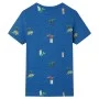 Camiseta infantil azul oscuro mélange 128 de , Camisetas para niños - Ref: Foro24-12232, Precio: 8,92 €, Descuento: %