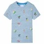 Children's blue mélange t-shirt 116 by , Kids T-shirts - Ref: Foro24-12226, Price: 8,92 €, Discount: %