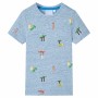 Children's blue mélange t-shirt 116 by , Kids T-shirts - Ref: Foro24-12226, Price: 9,00 €, Discount: %