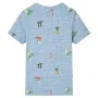 Children's blue mélange t-shirt 116 by , Kids T-shirts - Ref: Foro24-12226, Price: 8,92 €, Discount: %