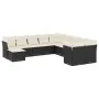 11-teilige Gartensofagarnitur und schwarze synthetische Rattankissen von , Gartensets - Ref: Foro24-3218606, Preis: 637,27 €,...