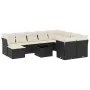 11-teilige Gartensofagarnitur und schwarze synthetische Rattankissen von , Gartensets - Ref: Foro24-3218596, Preis: 623,91 €,...