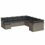 11-piece garden sofa set and gray synthetic rattan cushions by , Garden sets - Ref: Foro24-3218610, Price: 621,55 €, Discount: %