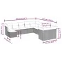 11-piece garden sofa set and gray synthetic rattan cushions by , Garden sets - Ref: Foro24-3218610, Price: 621,55 €, Discount: %