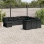Garden sofa set 12 pieces with black synthetic rattan cushions by , Garden sets - Ref: Foro24-3218625, Price: 751,34 €, Disco...