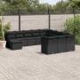 Gartensofa-Set 12-teilig mit schwarzen synthetischen Rattankissen von , Gartensets - Ref: Foro24-3218625, Preis: 734,17 €, Ra...