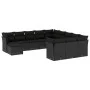 Garden sofa set 12 pieces with black synthetic rattan cushions by , Garden sets - Ref: Foro24-3218625, Price: 751,34 €, Disco...