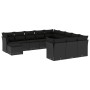 Gartensofa-Set 12-teilig mit schwarzen synthetischen Rattankissen von , Gartensets - Ref: Foro24-3218625, Preis: 734,17 €, Ra...