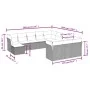 Garden sofa set 12 pieces with black synthetic rattan cushions by , Garden sets - Ref: Foro24-3218625, Price: 751,34 €, Disco...