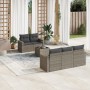 6-teiliges Gartenmöbel-Set und graue synthetische Rattankissen von , Gartensets - Ref: Foro24-3218690, Preis: 381,76 €, Rabat...