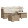 Juego de sofás jardín con cojines 5 pzas ratán sintético beige de , Conjuntos de jardín - Ref: Foro24-3217548, Precio: 317,25...