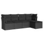 5-teiliges Gartenmöbel-Set und schwarze synthetische Rattankissen von , Gartensets - Ref: Foro24-3217555, Preis: 298,81 €, Ra...