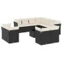 Set de sofás de jardín 12 piezas cojines ratán sintético negro de , Conjuntos de jardín - Ref: Foro24-3218516, Precio: 786,20...