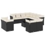 Set de sofás de jardín 12 piezas cojines ratán sintético negro de , Conjuntos de jardín - Ref: Foro24-3218516, Precio: 734,86...