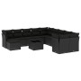 Garden sofa set 12 pieces with black synthetic rattan cushions by , Garden sets - Ref: Foro24-3250454, Price: 783,05 €, Disco...