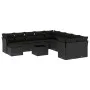 Set de sofás de jardín 12 piezas cojines ratán sintético negro de , Conjuntos de jardín - Ref: Foro24-3250454, Precio: 758,31...