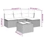 Garden sofa set with cushions 5 pieces beige synthetic rattan by , Garden sets - Ref: Foro24-3217508, Price: 309,58 €, Discou...