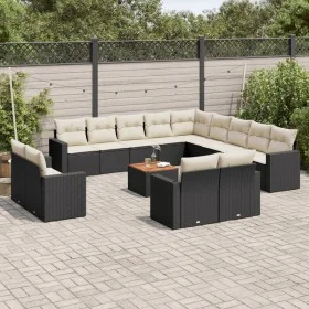 14-piece garden sofa set with black synthetic rattan cushions by , Modular outdoor sofas - Ref: Foro24-3224397, Price: 863,34...