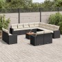 14-piece garden sofa set with black synthetic rattan cushions by , Modular outdoor sofas - Ref: Foro24-3224397, Price: 846,50...