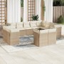 12-piece garden sofa set and brown synthetic rattan cushions by , Garden sets - Ref: Foro24-3218528, Price: 880,37 €, Discoun...