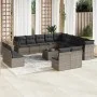 14-piece garden sofa set with gray synthetic rattan cushions by , Garden sets - Ref: Foro24-3218500, Price: 813,11 €, Discoun...