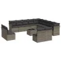 14-piece garden sofa set with gray synthetic rattan cushions by , Garden sets - Ref: Foro24-3218500, Price: 813,11 €, Discoun...