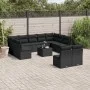 Garden sofa set 12 pieces with black synthetic rattan cushions by , Garden sets - Ref: Foro24-3218355, Price: 692,19 €, Disco...