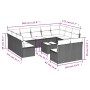 Garden sofa set 12 pieces with black synthetic rattan cushions by , Garden sets - Ref: Foro24-3218355, Price: 692,89 €, Disco...