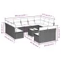 Garden sofa set 12 pieces with black synthetic rattan cushions by , Garden sets - Ref: Foro24-3218355, Price: 692,19 €, Disco...