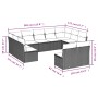 11-teiliges Gartensofa-Set mit beigen synthetischen Rattankissen von , Gartensets - Ref: Foro24-3218348, Preis: 647,96 €, Rab...
