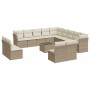 14-teiliges Gartensofa-Set mit beigen synthetischen Rattankissen von , Gartensets - Ref: Foro24-3218498, Preis: 878,96 €, Rab...