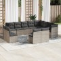 12-piece garden sofa set with gray synthetic rattan cushions by , Garden sets - Ref: Foro24-3218470, Price: 678,19 €, Discoun...