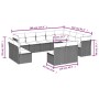 12-piece garden sofa set with gray synthetic rattan cushions by , Garden sets - Ref: Foro24-3218470, Price: 678,19 €, Discoun...