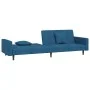2-Sitzer-Schlafsofa mit zwei blauen Samtkissen von , Sofas - Ref: Foro24-375917, Preis: 258,23 €, Rabatt: %