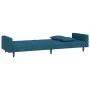 2-Sitzer-Schlafsofa mit zwei blauen Samtkissen von , Sofas - Ref: Foro24-375917, Preis: 258,23 €, Rabatt: %