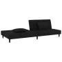2-Sitzer-Schlafsofa mit zwei schwarzen Samtkissen von , Sofas - Ref: Foro24-375915, Preis: 241,41 €, Rabatt: %