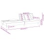 2-Sitzer-Schlafsofa mit zwei schwarzen Samtkissen von , Sofas - Ref: Foro24-375915, Preis: 245,67 €, Rabatt: %