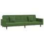 2-seater sofa bed with two dark green velvet pillows by , Sofas - Ref: Foro24-375920, Price: 266,76 €, Discount: %
