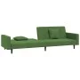 2-seater sofa bed with two dark green velvet pillows by , Sofas - Ref: Foro24-375920, Price: 266,76 €, Discount: %