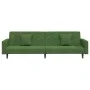 2-seater sofa bed with two dark green velvet pillows by , Sofas - Ref: Foro24-375920, Price: 266,76 €, Discount: %
