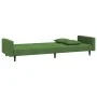 2-seater sofa bed with two dark green velvet pillows by , Sofas - Ref: Foro24-375920, Price: 266,76 €, Discount: %