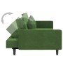 2-Sitzer-Schlafsofa mit zwei dunkelgrünen Samtkissen von , Sofas - Ref: Foro24-375920, Preis: 268,84 €, Rabatt: %